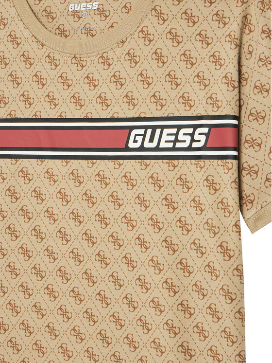 Guess Guess Tričko L4YI47 J1314 Béžová Regular Fit