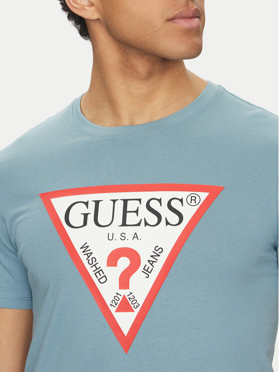 Guess Guess T-Shirt M2YI71 I3Z14 Niebieski Regular Fit