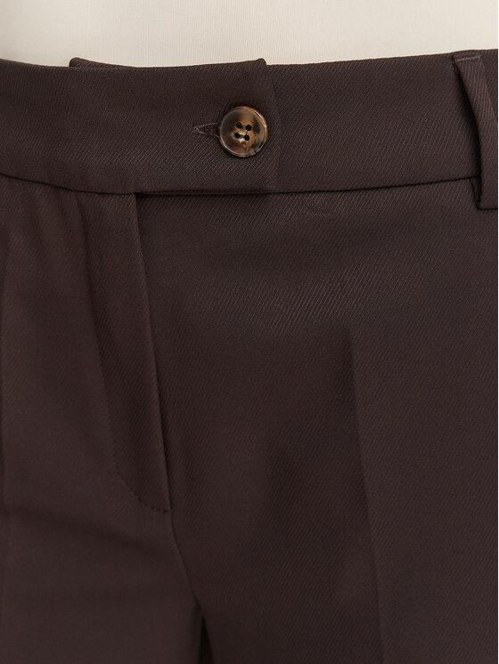 Marella Marella Riidest püksid Emme by Marella Ghinea 2625136081 Tumepruun Straight Fit