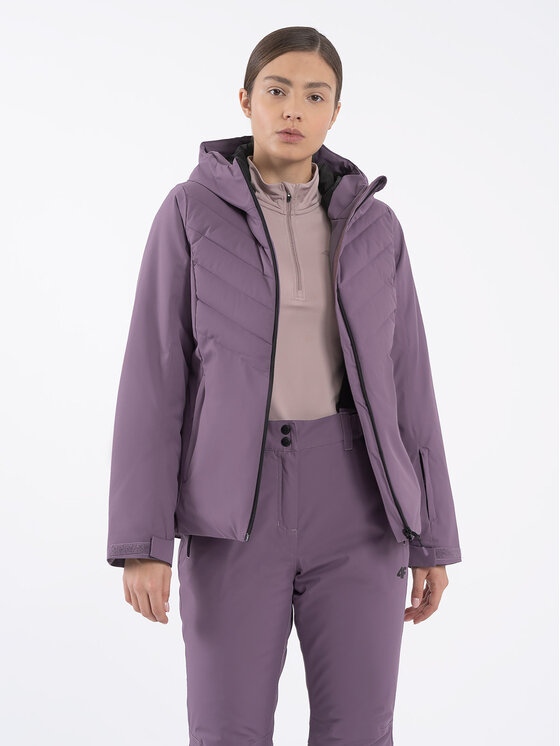 4F 4F Slidinėjimo striukė 4FAW23TJACF122 Violetinė Regular Fit