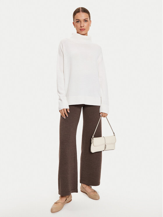 Max Mara Leisure Max Mara Leisure Поло Superbo 2426366148 Бял Relaxed Fit