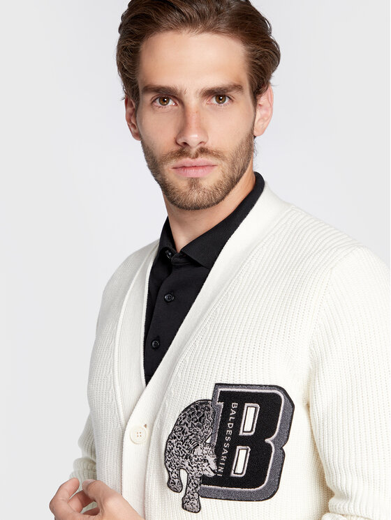 Baldessarini Baldessarini Кардиган Kashcot B4 60020/000/5107 Бял Regular Fit