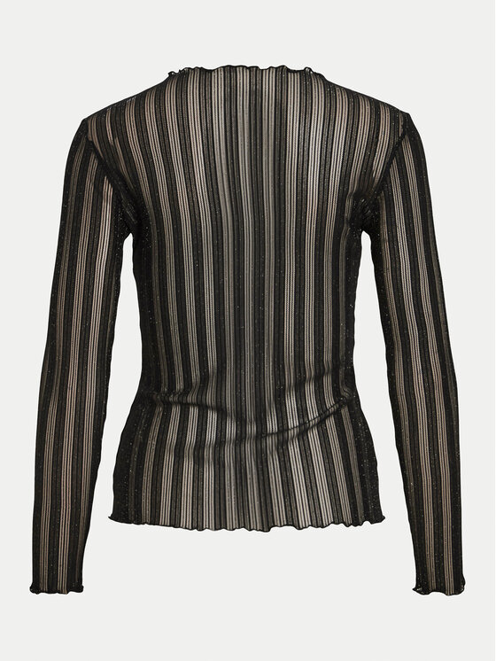 Vila Vila Μπλουζάκι Mist 14102378 Μαύρο Slim Fit