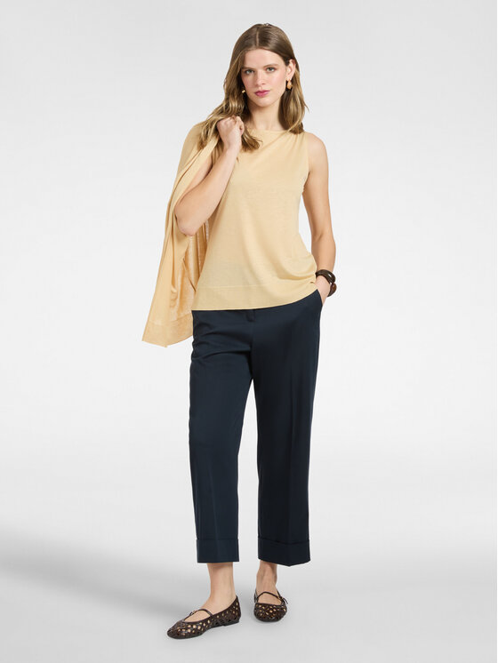 Elena Mirò Elena Mirò Top G095Z000616N012 Crema Regular Fit