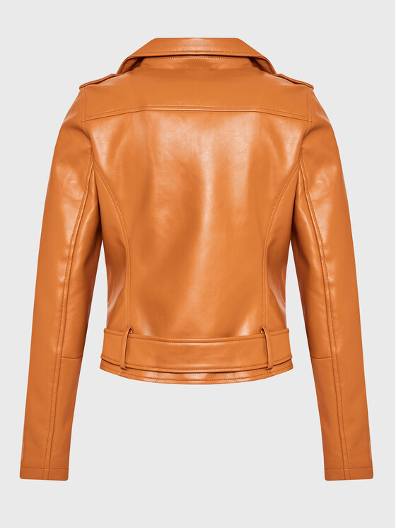 Glamorous Glamorous Kurtka z imitacji skóry RL0522C Brązowy Regular Fit