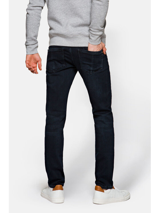 Lancerto Lancerto Jeansy Jackson Granatowy Slim Fit