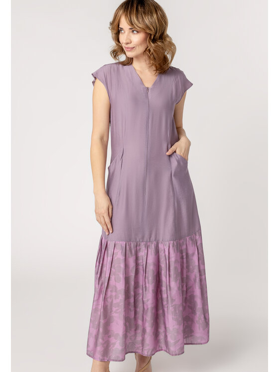 QUIOSQUE QUIOSQUE Sukienka letnia Quiosque 4UC010711 Fioletowy Regular Fit