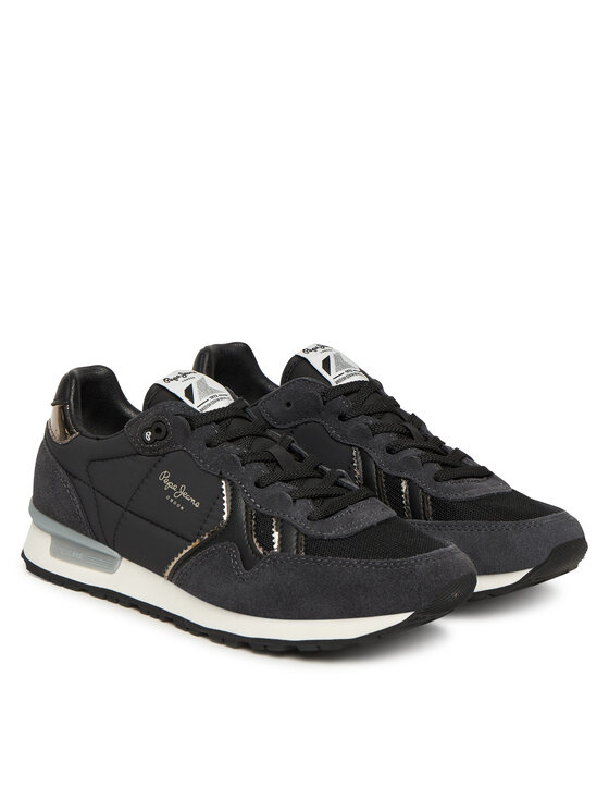 Pepe Jeans Pepe Jeans Sportcipők Brit Mirror W PLS400004 Fekete