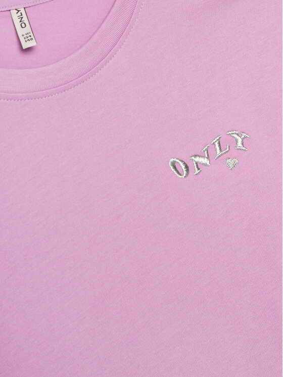 Kids ONLY Kids ONLY T-shirt Maiken 15313877 Ljubičasta Regular Fit