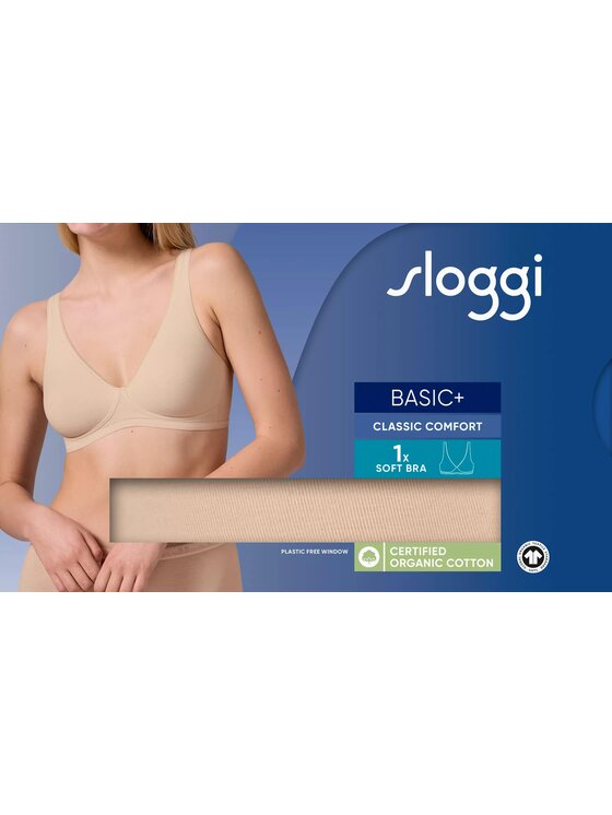 Triumph Triumph Biustonosz sloggi Basic+ Soft Bra Beżowy