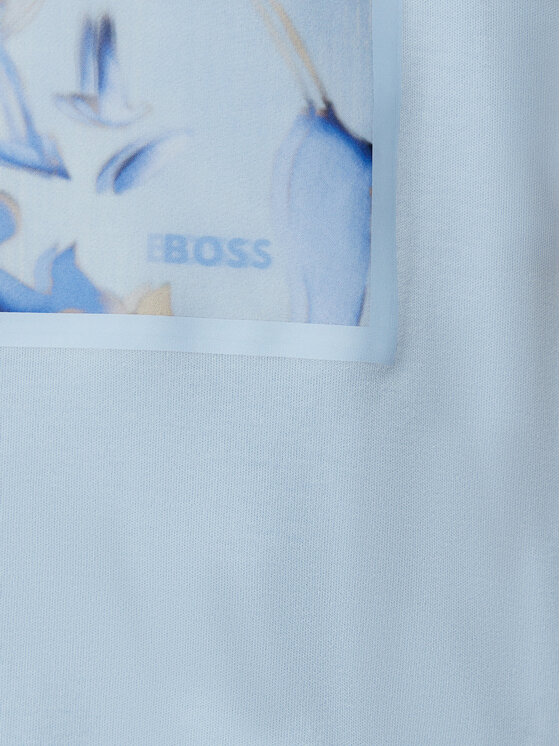 BOSS BOSS Marškinėliai 50532093 Mėlyna Relaxed Fit