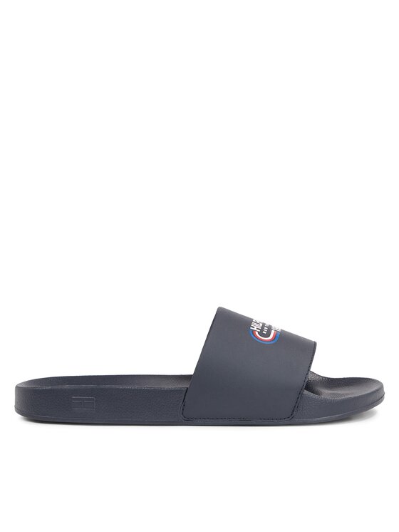 Tommy Hilfiger Tommy Hilfiger Plätud Rwb Hilfiger Oly Pool Slide FM0FM05019 Tumesinine