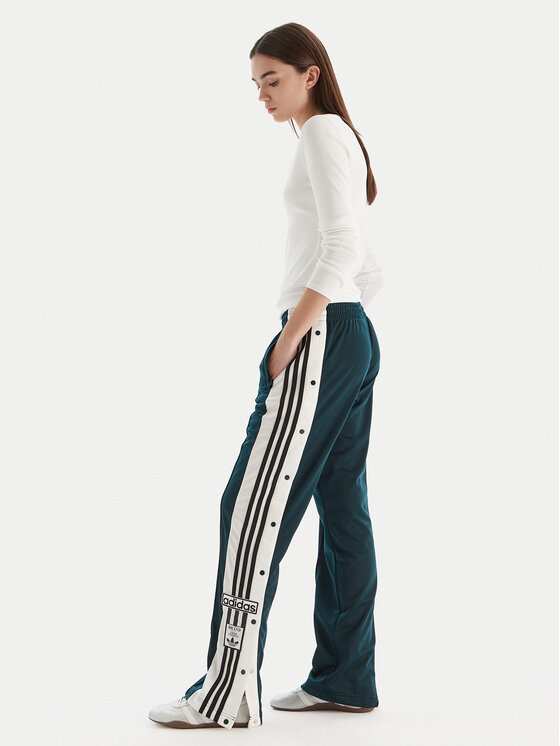 adidas adidas Sportinės kelnės Adibreak JV7515 Žalia Loose Fit