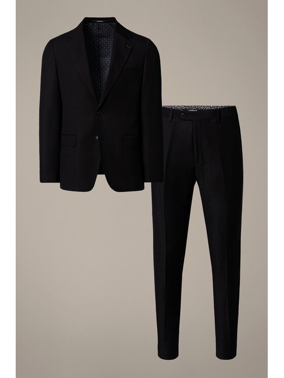 Lancerto Lancerto Garnitur Brindisi GA073126000004 Czarny Slim Fit