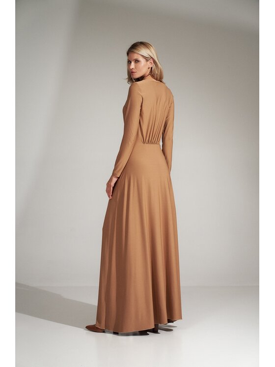 FIGL FIGL Φόρεμα M727 Μπεζ Regular Fit