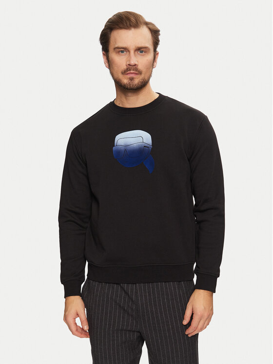 KARL LAGERFELD KARL LAGERFELD Mikina 705432 551942 Černá Regular Fit