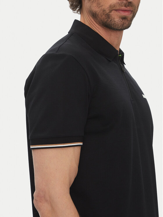 BOSS BOSS Polo majica Philix Pima 50538177 Črna Regular Fit
