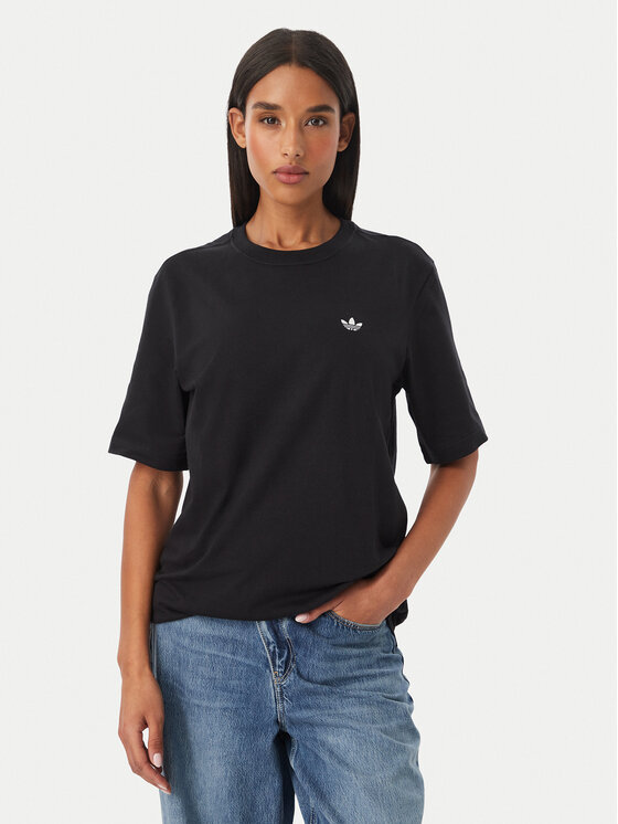 adidas adidas Marškinėliai Essentials KQ6723 Juoda Regular Fit
