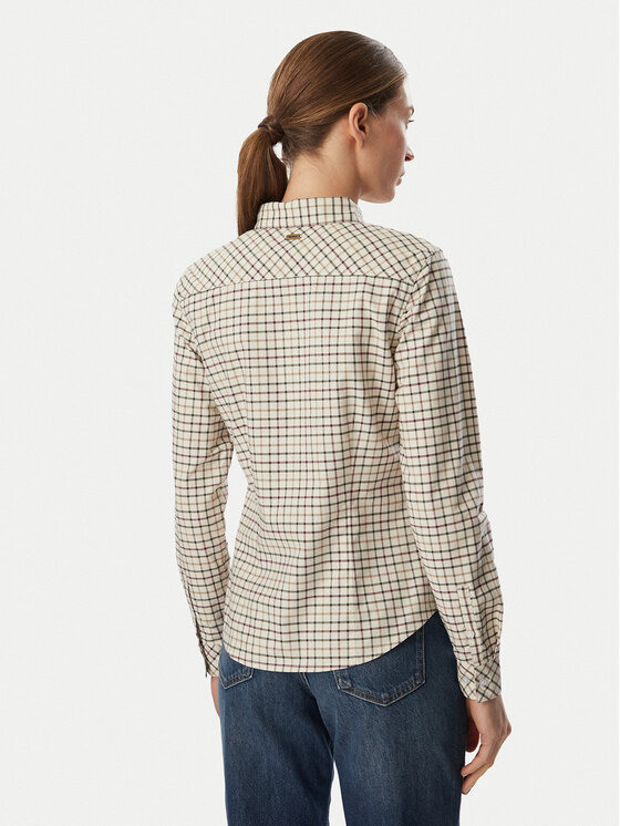 Barbour Barbour Cămașă Woodside LSH1643CR52 Bej Slim Fit