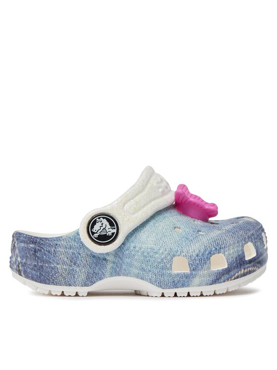 Crocs Crocs Шльопанці Classic Denim Clog T 208302 Білий