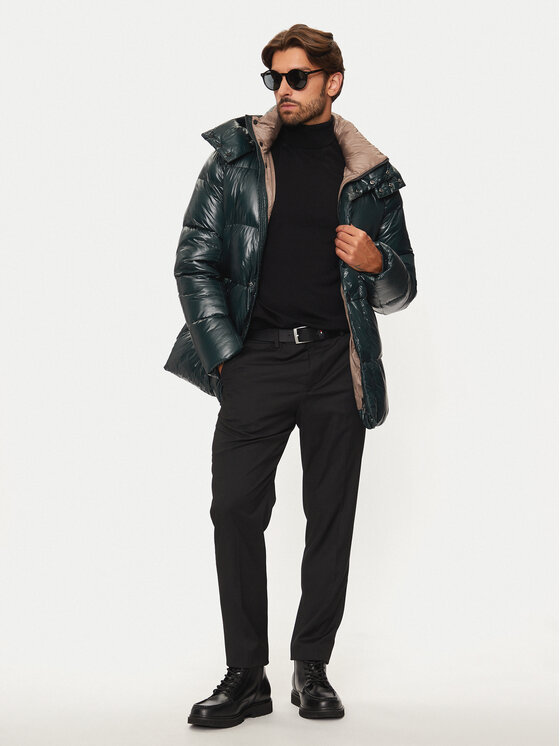 Hetregó Hetregó Μπουφάν πουπουλένιο Justin 8N562 Πράσινο Regular Fit