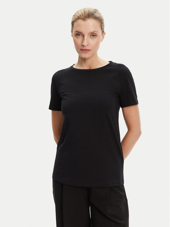 Weekend Max Mara Damski T-Shirt, rozmiar XXL, Czarny, Multib 2525976011
