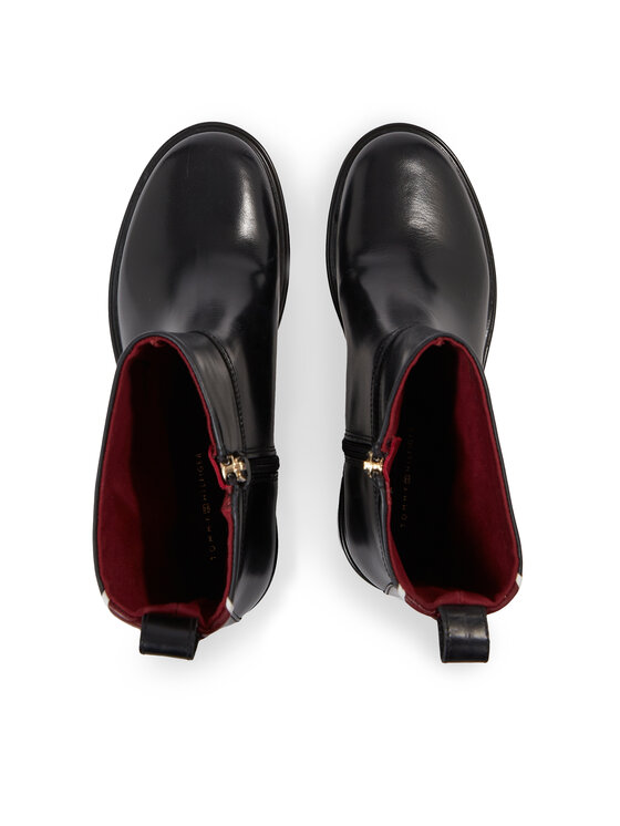 Tommy Hilfiger Tommy Hilfiger Botki Cool Elevated Ankle Bootie FW0FW07487 Czarny
