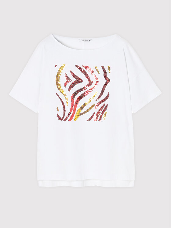 TATUUM Tatuum T-Shirt Miza 2 T2211.111B Weiß Oversize