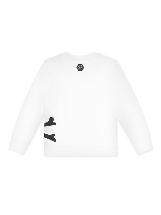 PHILIPP PLEIN PHILIPP PLEIN Bluza 19659 Biały Regular Fit
