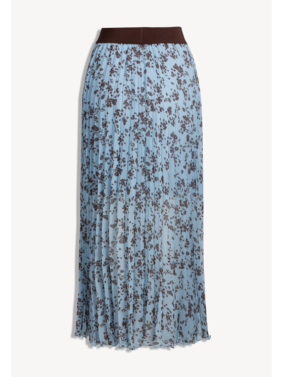 BIZUU BIZUU Maxi sukně FLORAL SKIRT MINA Modrá Standard Fit
