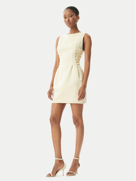 Elisabetta Franchi Elisabetta Franchi Coctailkleid AB-772-51E2-DC7 Gelb Slim Fit