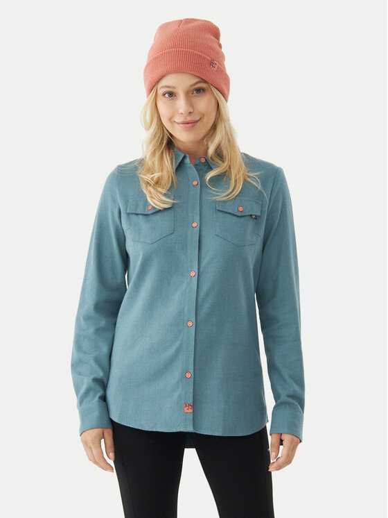 Viking Viking Camicia Bamboo Shamrock Lady 500/25/1212 Turchese Regular Fit