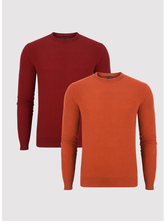 Pako Lorente Pako Lorente Sweter P23WF-2X-013 Czerwony Classic Fit