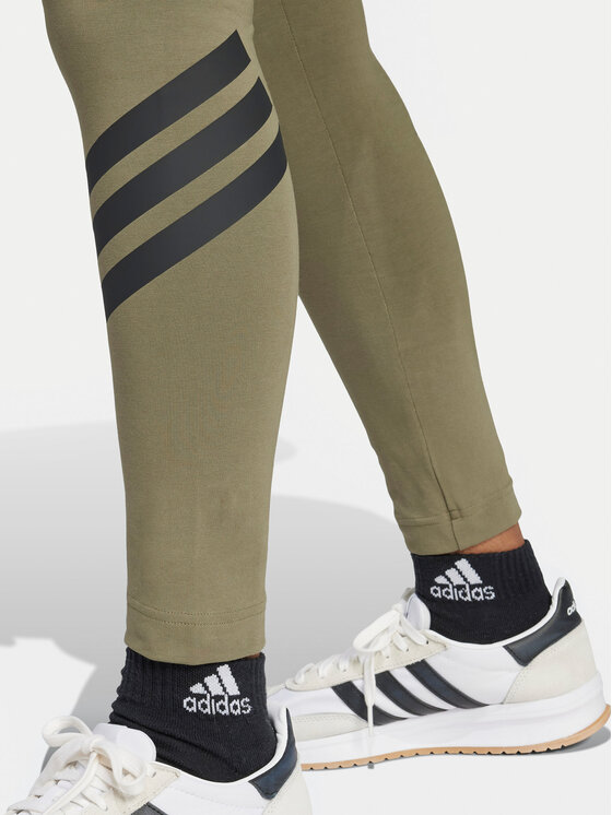 adidas adidas Colanți Future Icons 3-Stripes JE0221 Verde Slim Fit