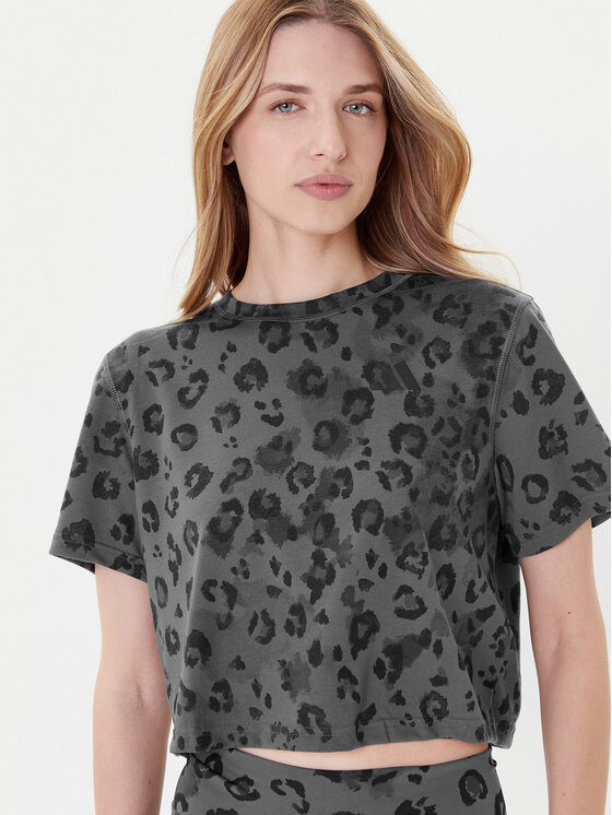 adidas adidas Marškinėliai Workout Essentials JN2646 Pilka Regular Fit