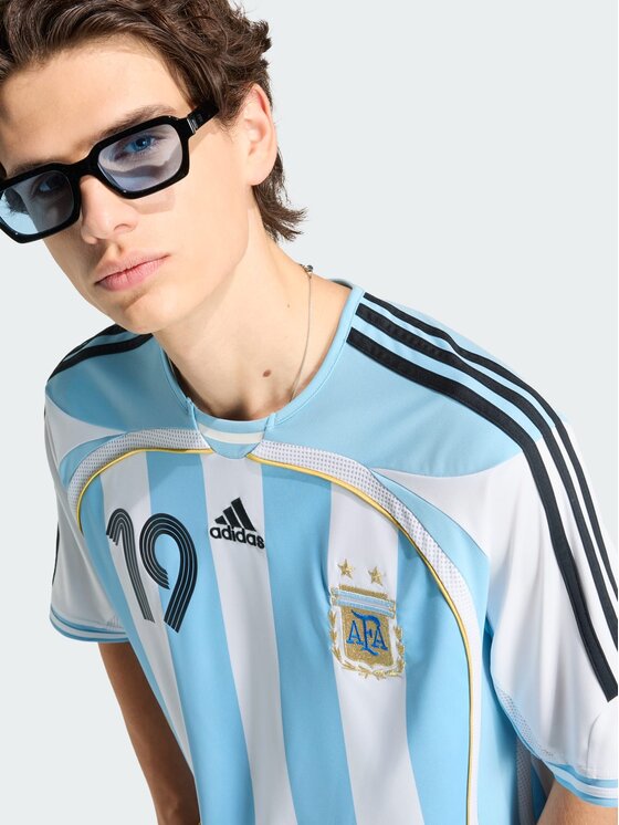 adidas adidas Koszulka techniczna Argentyna Messi Biały Regular Fit