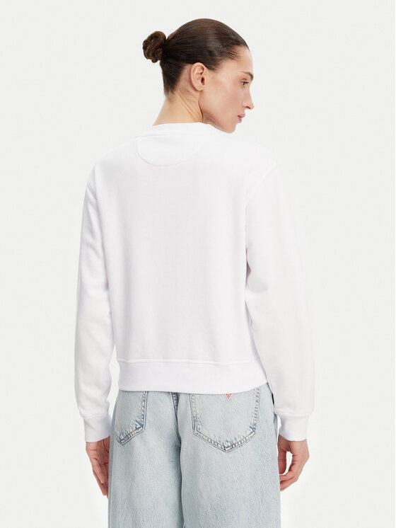 Guess Guess Pulóver W5GQ12KBKM0 Fehér Regular Fit