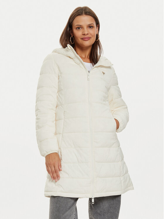 Guess Vatovaná bunda New Aleta V4YL05 WF3X0 Écru Regular Fit