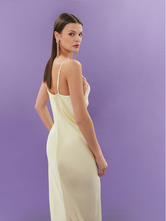 Herskind Herskind Kokteilinė suknelė Jonathan 5172370 Geltona Regular Fit