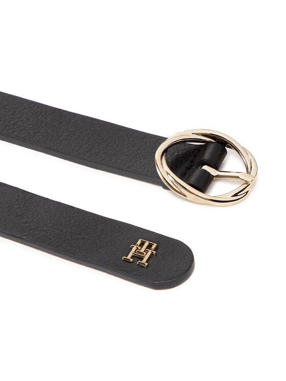 Tommy Hilfiger Tommy Hilfiger Pasek Damski Monogram Twist 2.5 AW0AW13978 Czarny