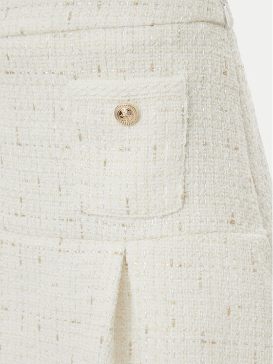 Guess Guess Spódnica mini W6BD33 W4319 Kremowy Regular Fit