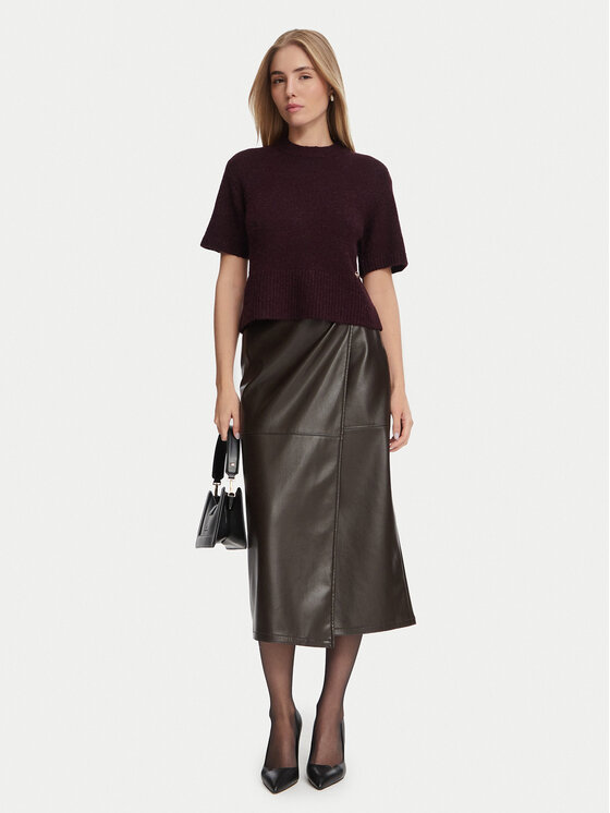 Nine West Nine West Džemperis 62SWD1100 Bordo Regular Fit