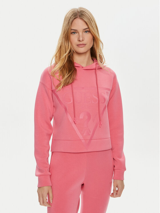 Guess Μπλούζα V2YQ08 K7UW2 Ροζ Regular Fit