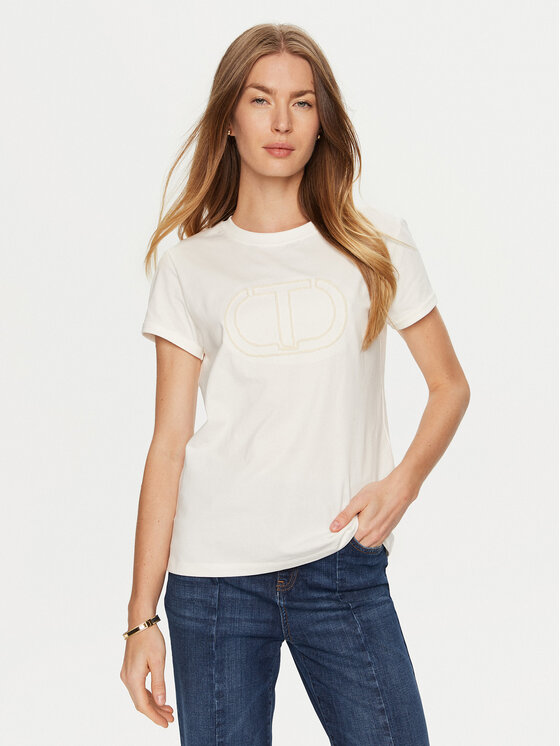 TWINSET TWINSET Marškinėliai 241TP2212 Balta Regular Fit