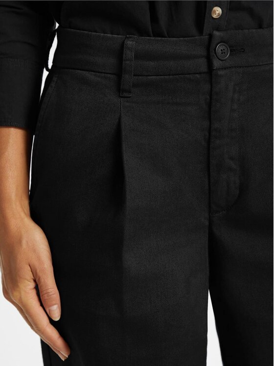 Guess Jeans Guess Jeans Kalhoty z materiálu 171703 Černá Slim Fit