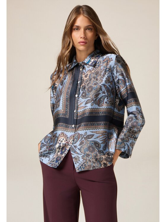 Oltre Oltre Camicia 5044J100879N0Z4 Turchese Regular Fit