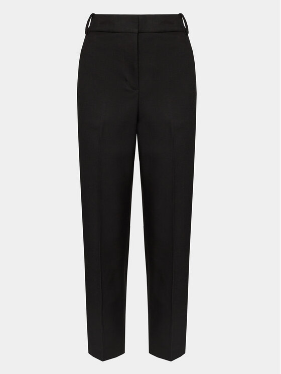 Tommy Hilfiger Tommy Hilfiger Pantaloni din material Core WW0WW39723 Negru Straight Fit