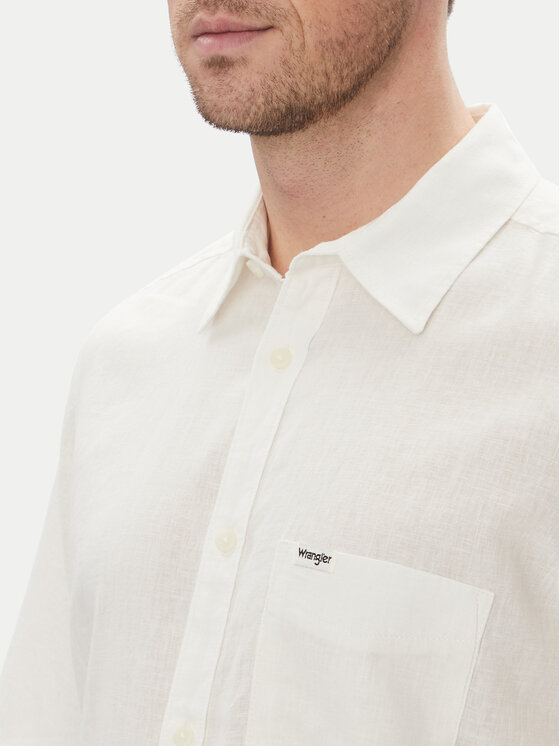 Wrangler Wrangler Cămașă 1 Pkt 112362728 Alb Regular Fit