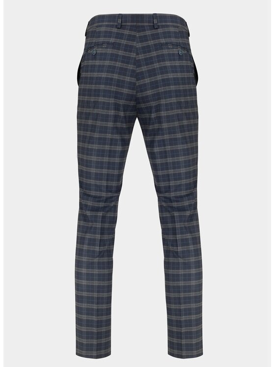 Pako Lorente Pako Lorente Spodnie garniturowe P20SF-6G-001 Granatowy Slim Fit