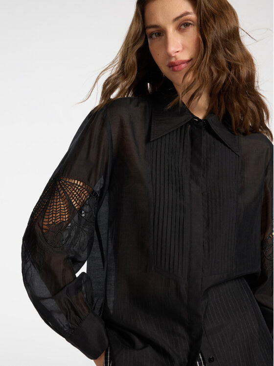 Elena Mirò Elena Mirò Koszula 5186P000269N033 Czarny Regular Fit